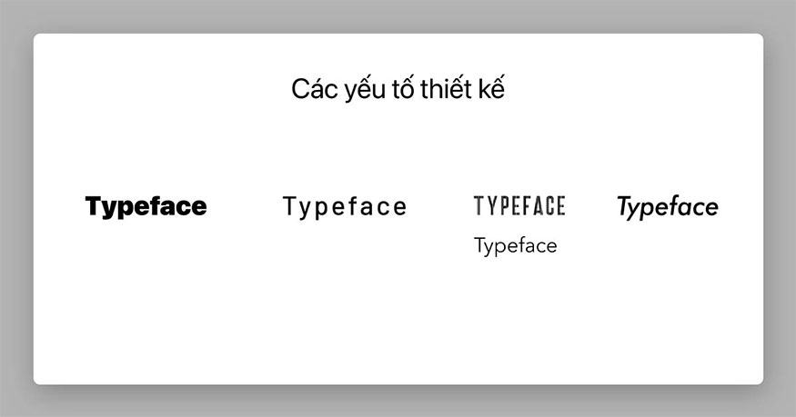 Các yếu tố ảnh hưởng trong thiết kế brand typeface