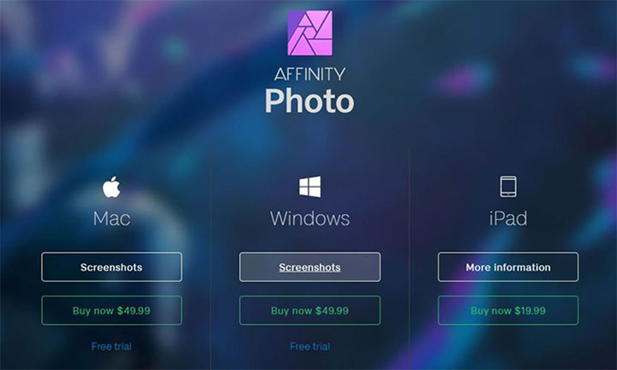 Affinity Photo là phần mềm như thế nào