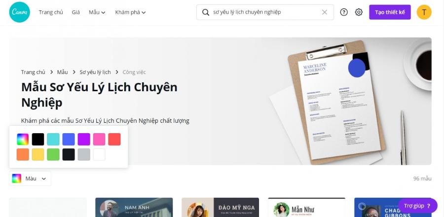 Tạo Hồ Sơ Chuyên Nghiệp Nhanh Chóng với Canva Dễ Sử Dụng