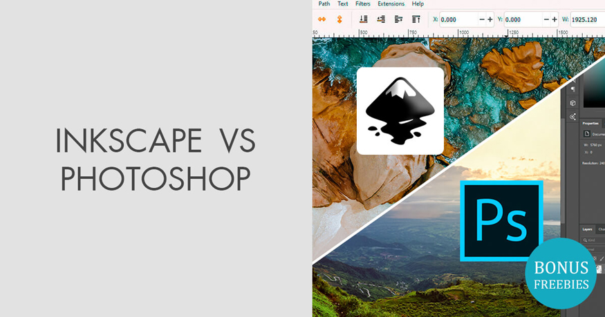 Giữa Photoshop và Inkscape nên chọn ai