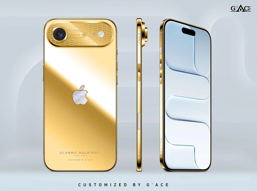 Đỉnh cao xa xỉ: iPhone Air và iPhone 17 Pro Max mạ vàng 18K – 24K sắp ra mắt