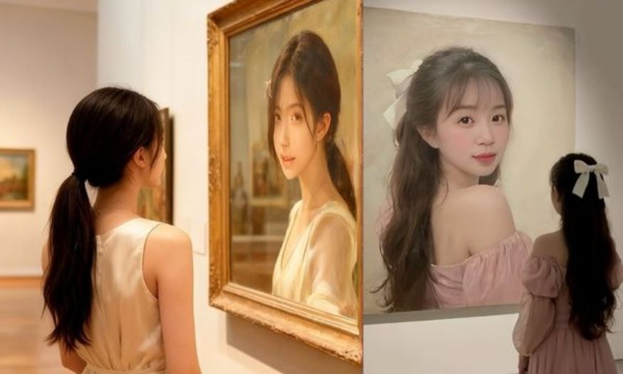 Hướng Dẫn Tạo Ảnh Ngắm Tranh Trong Bảo Tàng Hot Trend TikTok