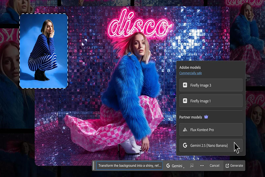 Photoshop Beta tích hợp Gemini 2.5 Flash Image (Nano Banana) của Google: tin nóng cho dân thiết kế!