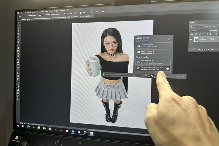 Hướng dẫn cách sử dụng Gemini 2.5 Nano Banana trong Photoshop