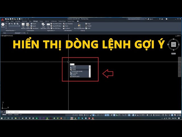 Hướng dẫn khắc phục lỗi mất gợi ý lệnh trong AutoCad - YouTube