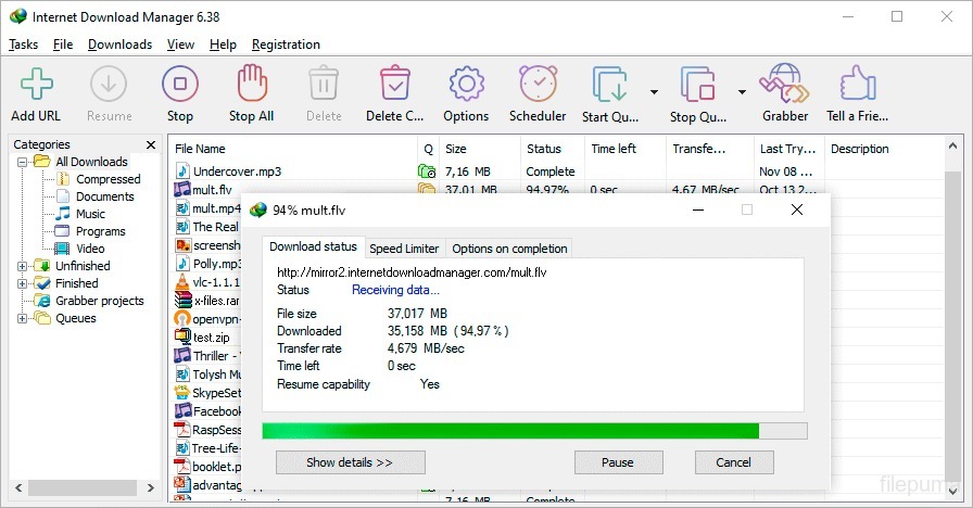 Tải xuống Internet Download Manager 6.42 Build 32 cho windows - Filepuma.com