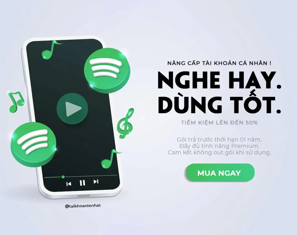 Gói nâng cấp Spotify Premium - Cửa hàng tài khoản Tẻ Nhạt