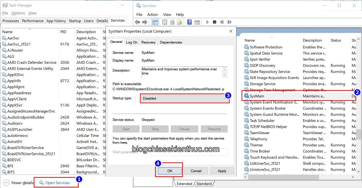 Cách tắt Superfetch (SysMain) trên Windows XP, 7, 8, 10, 11