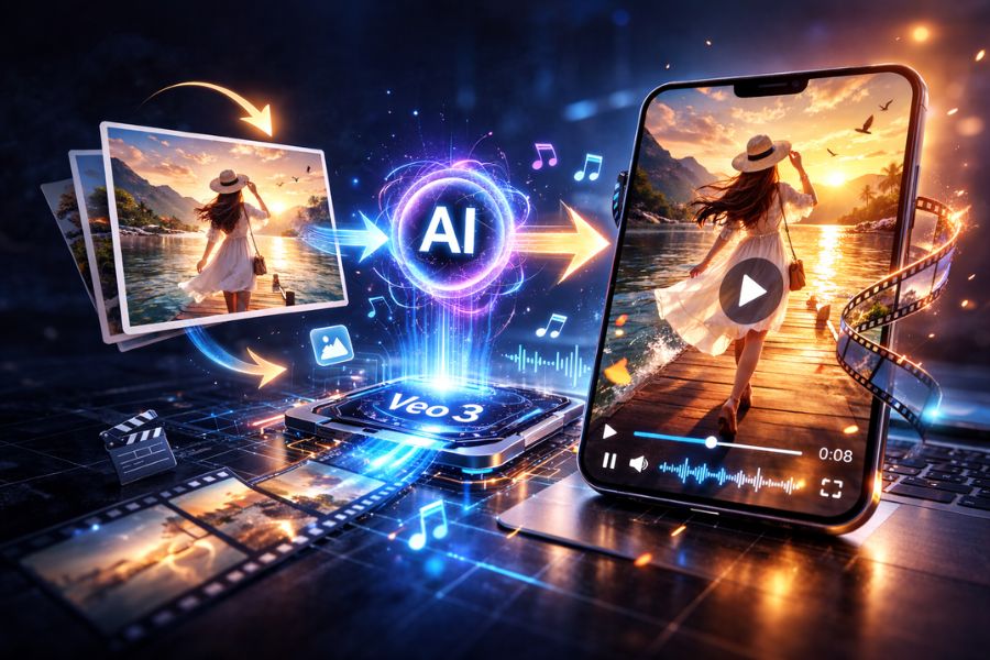 Cách Chuyển Ảnh Thành Video Trên Gemini Bằng Veo 3 Chỉ Trong Vài Bước