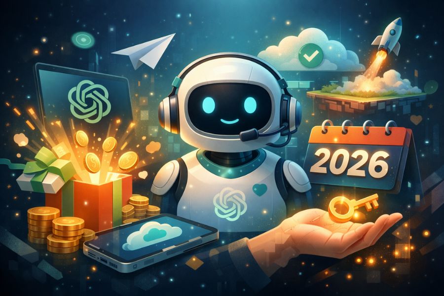 Không Cần Trả Phí! Cách Nhận ChatGPT Plus Miễn Phí 2026