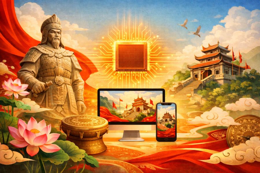 Hướng Dẫn Thiết Kế Thông Báo Nghỉ Lễ Giỗ Tổ Hùng Vương Bằng AI Đẹp Chuẩn Designer