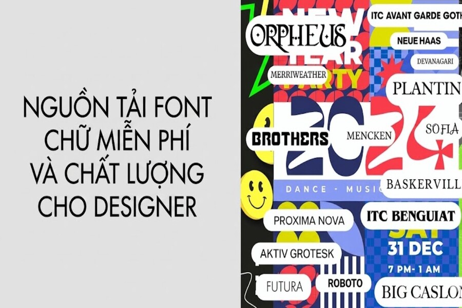 Nguồn Tải Font Chữ Miễn Phí Và Chất Lượng Cho Designer