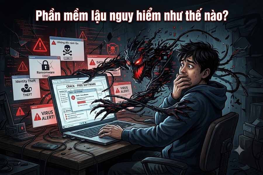 Phần mềm lậu nguy hiểm như thế nào? Những rủi ro bảo mật người dùng cần biết
