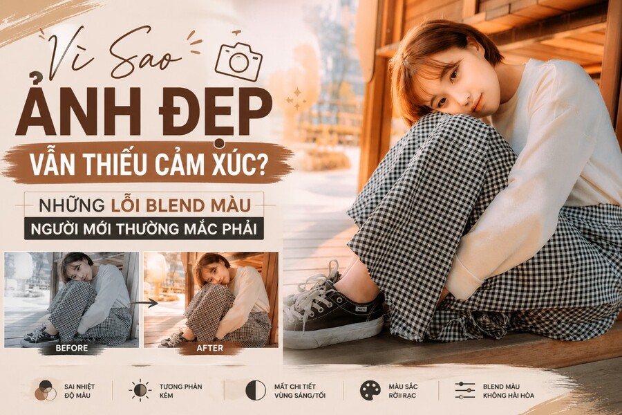 Vì Sao Ảnh Đẹp Vẫn Thiếu Cảm Xúc? Những Lỗi Blend Màu Người Mới Thường Mắc Phải