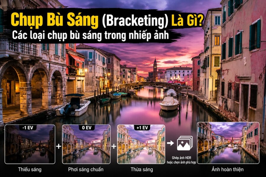 Chụp Bù Sáng (Bracketing) Là Gì? Các loại chụp bù sáng trong nhiếp ảnh