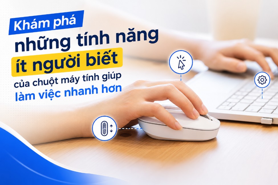 Khám phá những tính năng ít người biết của chuột máy tính giúp làm việc nhanh hơn