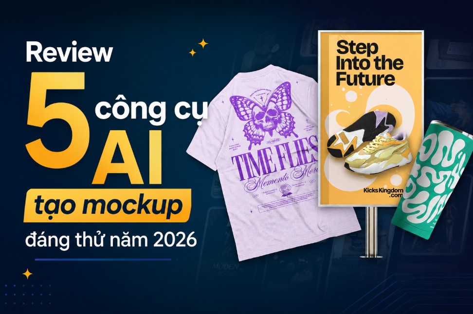 Review 5 công cụ AI tạo mockup và mô hình sản phẩm đáng thử năm 2026