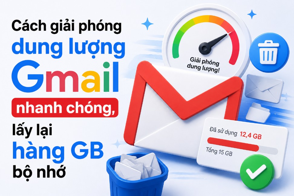 Cách giải phóng dung lượng Gmail nhanh chóng, lấy lại hàng GB bộ nhớ