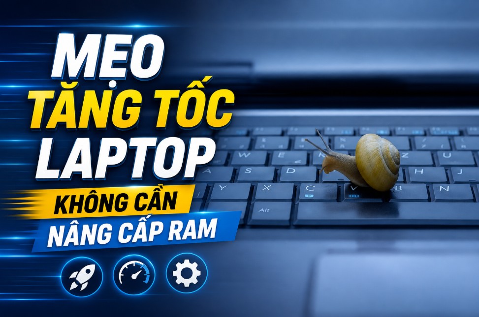 Mẹo tăng tốc laptop không cần nâng cấp RAM đơn giản, hiệu quả