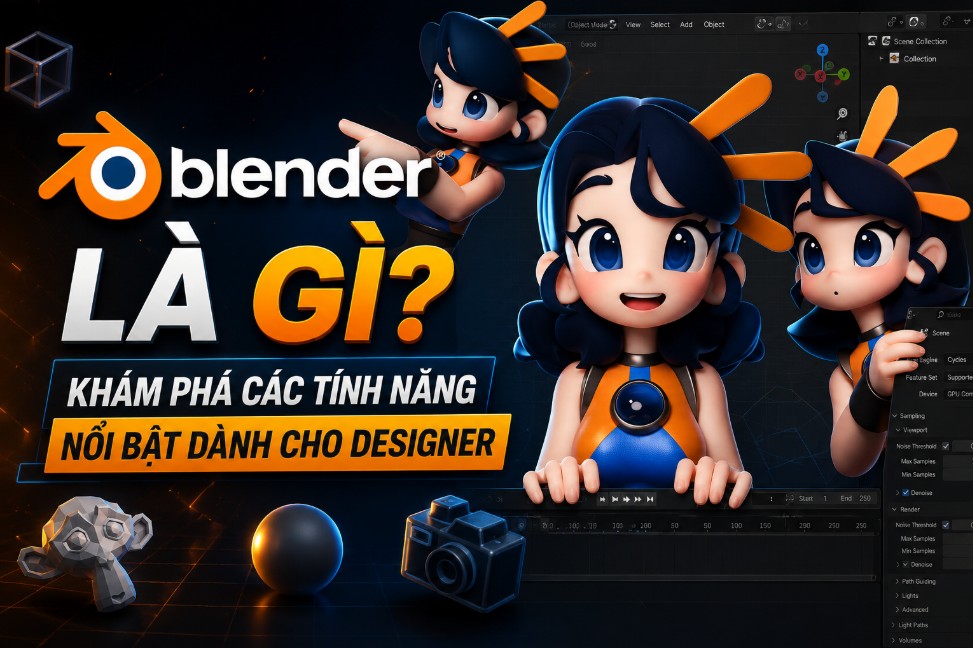 Blender là gì? Khám phá các tính năng nổi bật dành cho designer