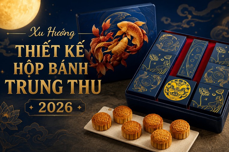 Xu Hướng Thiết Kế Hộp Bánh Trung Thu 2026 Đẹp, Sang Trọng Và Hiện Đại
