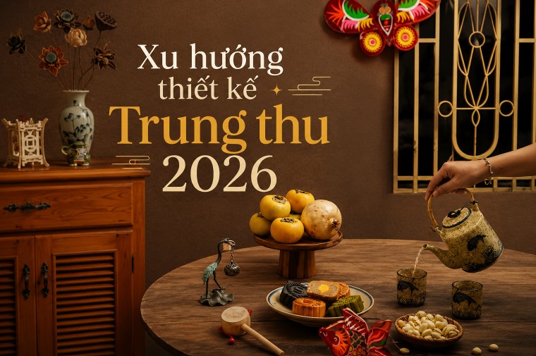 Xu hướng thiết kế Trung thu 2026: Màu sắc, hình ảnh và phong cách visual nổi bật