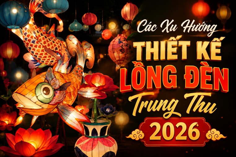 Các Xu Hướng Thiết Kế Lồng Đèn Trung Thu 2026 Đẹp, Độc Đáo Và Hiện Đại Nhất