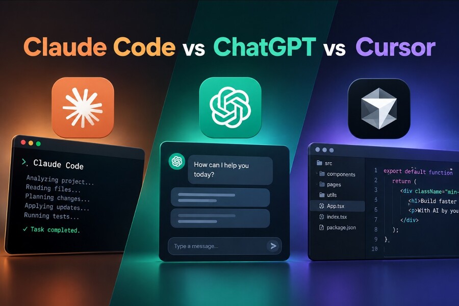 Claude Code vs ChatGPT vs Cursor: Đâu là công cụ AI lập trình tốt nhất?