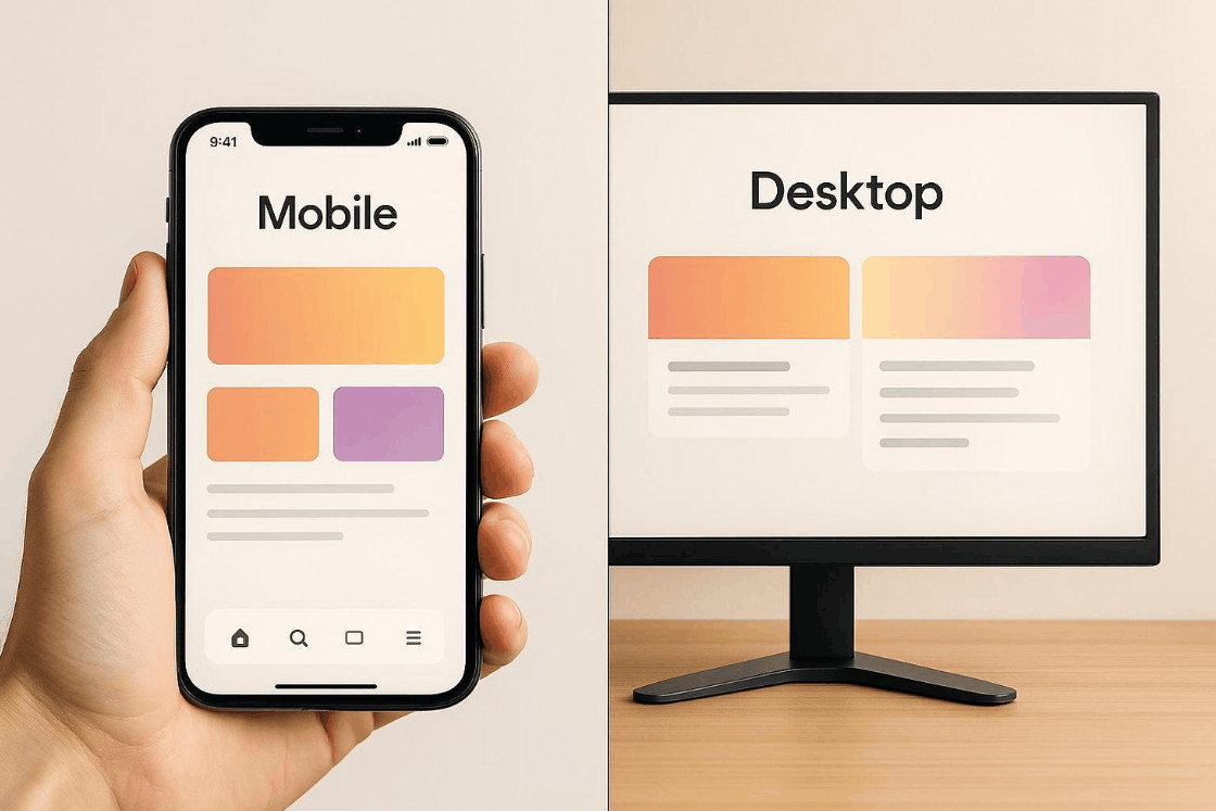 Thiết kế website di động và 4 nguyên tắc tạo nên trải nghiệm người dùng xuất sắc
