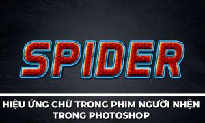 Cách tạo hiệu ứng chữ trong phim người nhện trong Photoshop