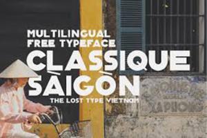 Download Font Chữ Classique Saigon Typeface Miễn Phí Cho Photoshop