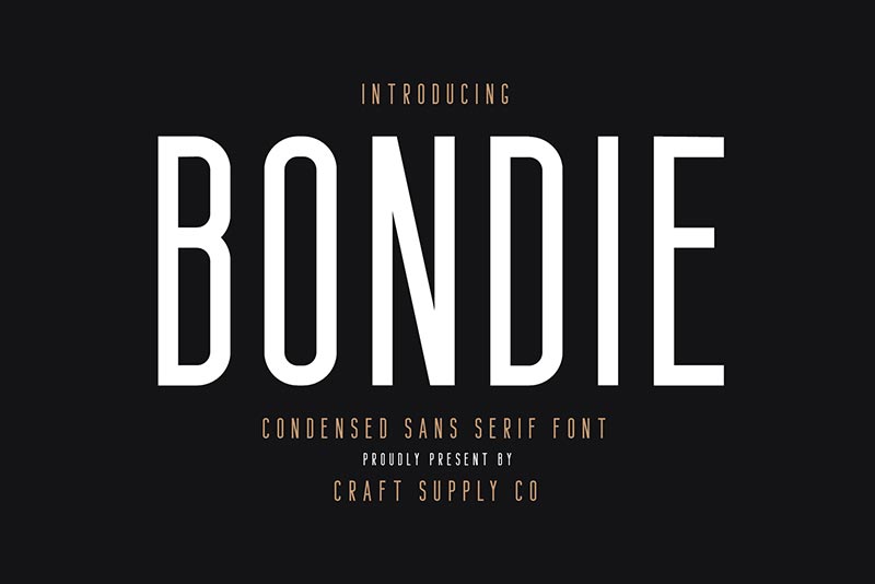 Font Chữ Đẹp 123 - Bondie-Condensed-Sans-Serif