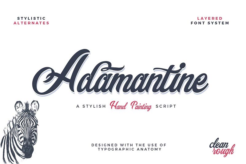 Font Chữ Đẹp 148 - Adamantine