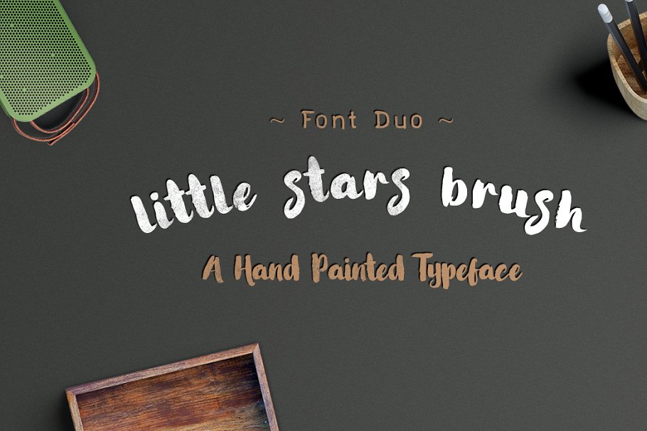 Font Chữ Đẹp 201 - Little-Stars-Brush