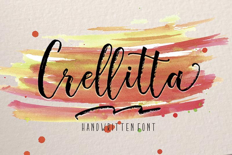 Font Chữ Đẹp 130 - Crellitta Brush