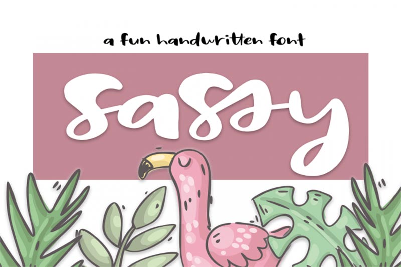 Font Chữ Đẹp 242 - Sassy