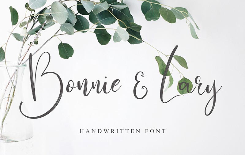 Font Chữ Đẹp 099 - BONNIE&LARY