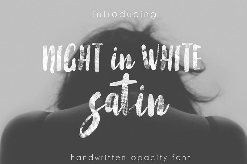 Font Chữ Đẹp 064 - NIGHT_IN_WHITE_SATIN