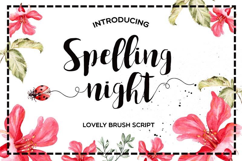 Font Chữ Đẹp 083 - SPELLING_NIGHT