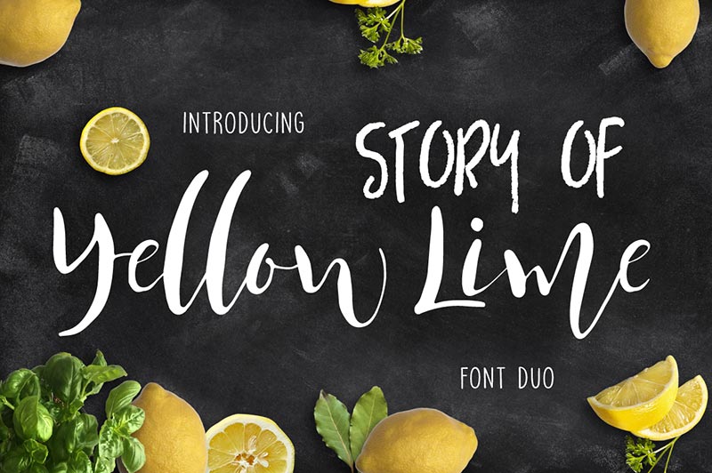 Font Chữ Đẹp 086 - STORY_OF_YELLOW_LIME