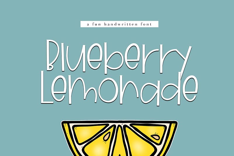 Font Chữ Đẹp 281 - Blueberry Lemonade