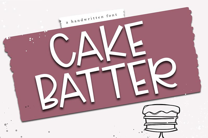Font Chữ Đẹp 285 - Cake Batter
