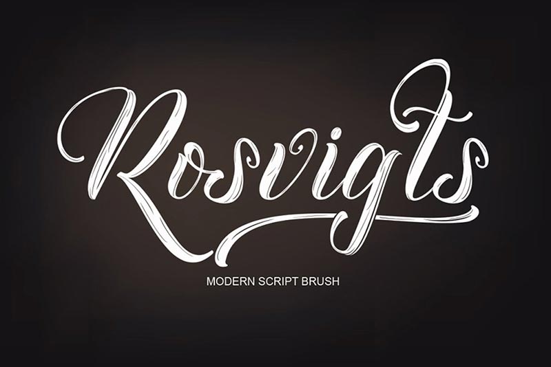 Font Chữ Đẹp 136 - Rosvigts Script