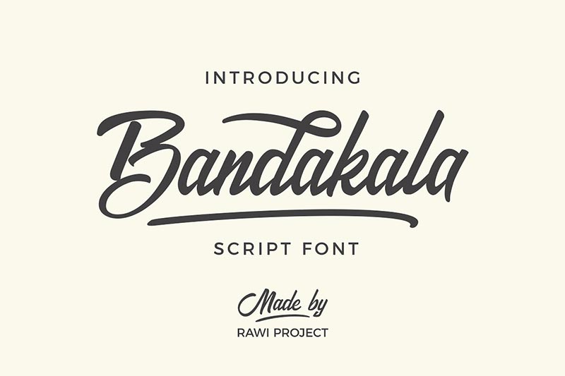 Font Chữ Đẹp 163 - Bandakala