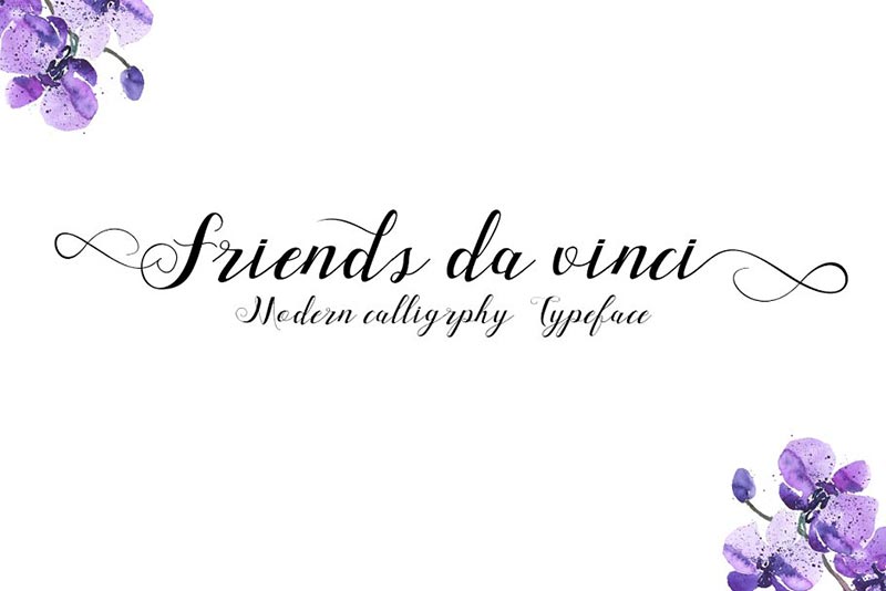 Font Chữ Đẹp 174 - Friends-Da-Vinci_INTRO-SALE-50