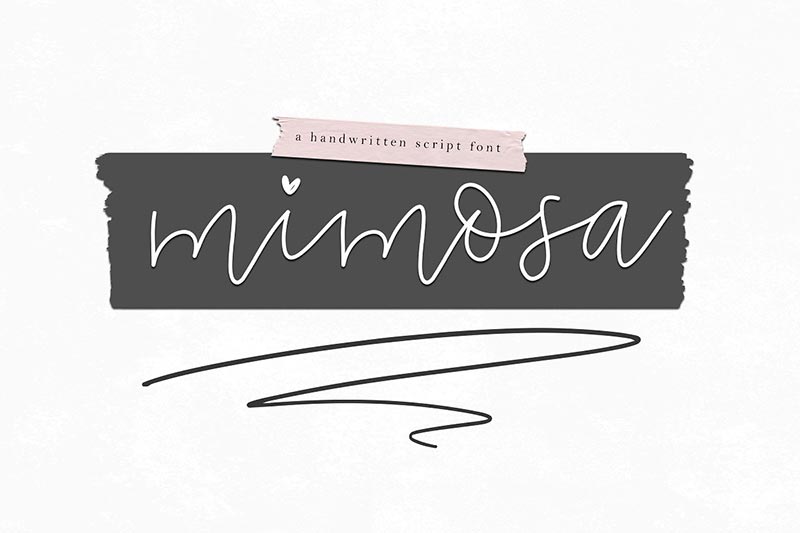 Font Chữ Đẹp 211 - Mimosa