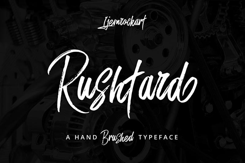 Font Chữ Đẹp 240 - Rushtard-Brush