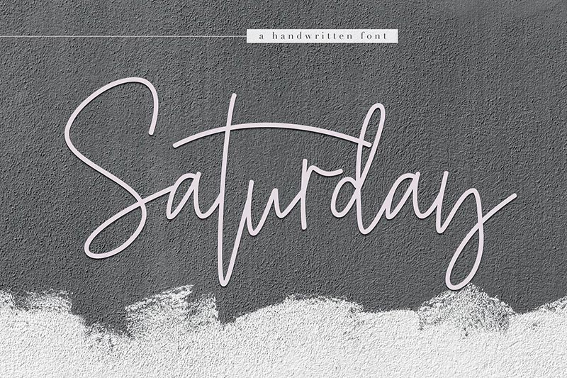 Saturday Font Chữ Ký:
Các nhà thiết kế và doanh nhân đang tìm kiếm font chữ ký độc đáo và sáng tạo? Chúng tôi xin giới thiệu Saturday font chữ ký hoàn hảo vào năm