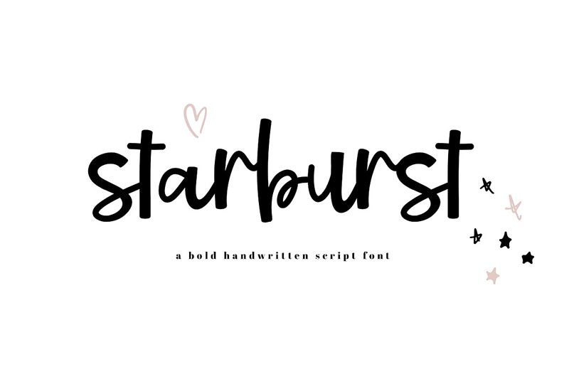 Font Chữ Đẹp 258 - starburst