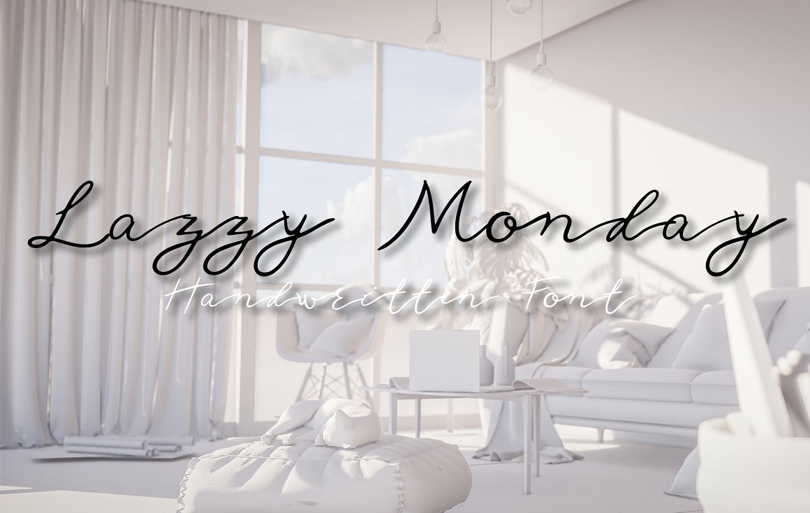 Font Chữ Đẹp 406 lazy monday